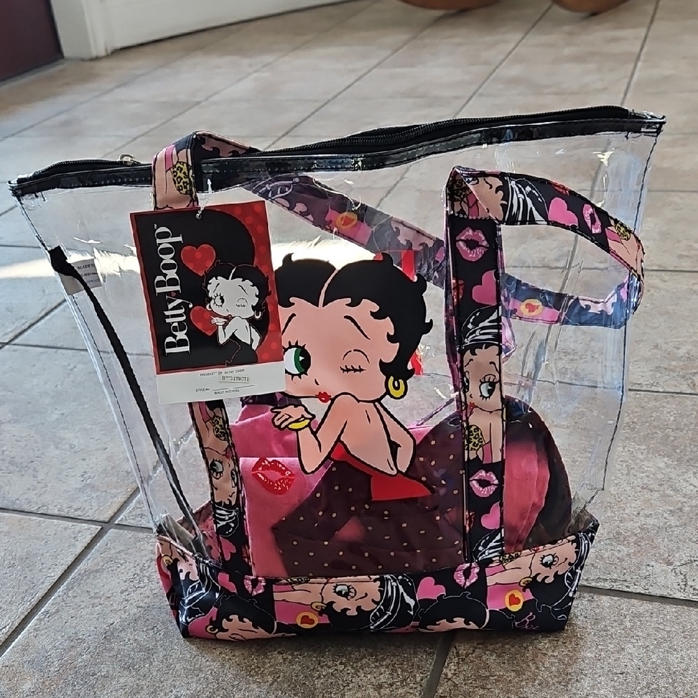 Betty Boop Clear Tote NWT
